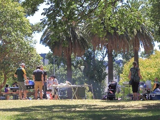 A public playground.