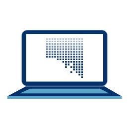 A computer with the ECSA logo on it.